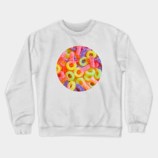 Gummy Sour Keys Candy Photograph Circle Crewneck Sweatshirt